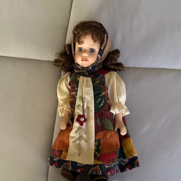 Colorful Doll with Embroidered Dress - Picture 1 of 9